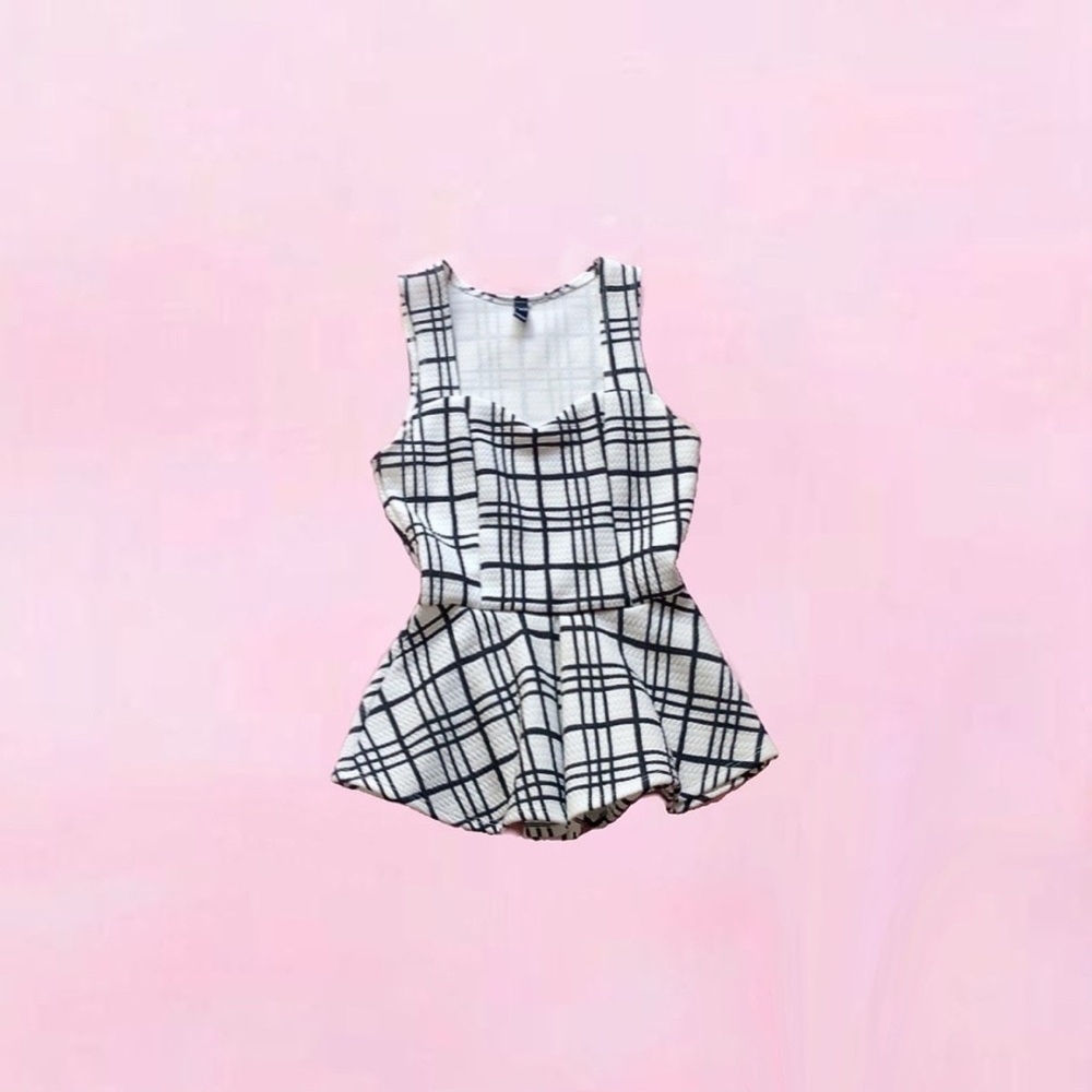 windsor ⋆ peplum plaid top